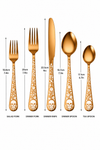Just Love Skulls Rose Gold Silverware Set
