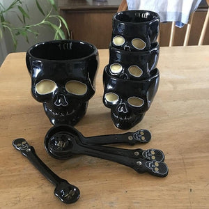 Skull Shaped Measuring Cups And Measuring Spoons