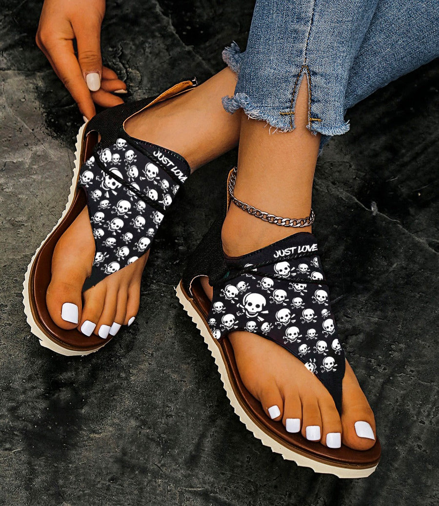 Just Love Skulls & Bones Sandals