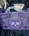 Just Love Skulls Embroidered Handbag