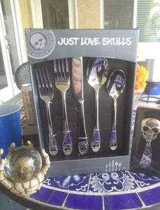 Just Love Skulls Stainless Steel Flatware