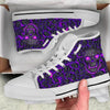 Just Love Skulls High Top Shoes - Purple Edition