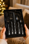 Just Love Skulls Black Silverware Set