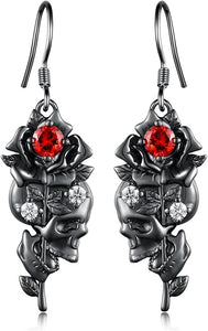 Just Love Skulls 925 Sterling Silver Gothic Earrings