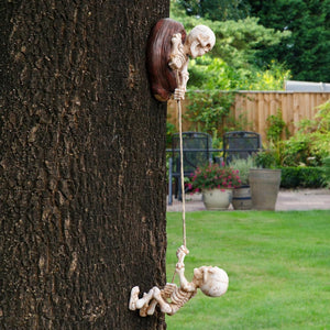 Just Love Skulls Skeleton Climbing Tree Sculptures