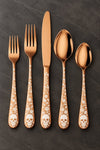 Just Love Skulls Rose Gold Silverware Set