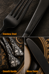 Just Love Skulls Black Silverware Set