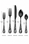 Just Love Skulls Black Silverware Set