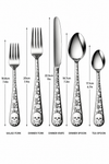 Just Love Skulls Silver Silverware Set