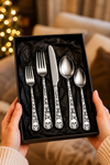 Just Love Skulls Silver Silverware Set