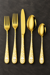 Just Love Skulls Gold Silverware Set