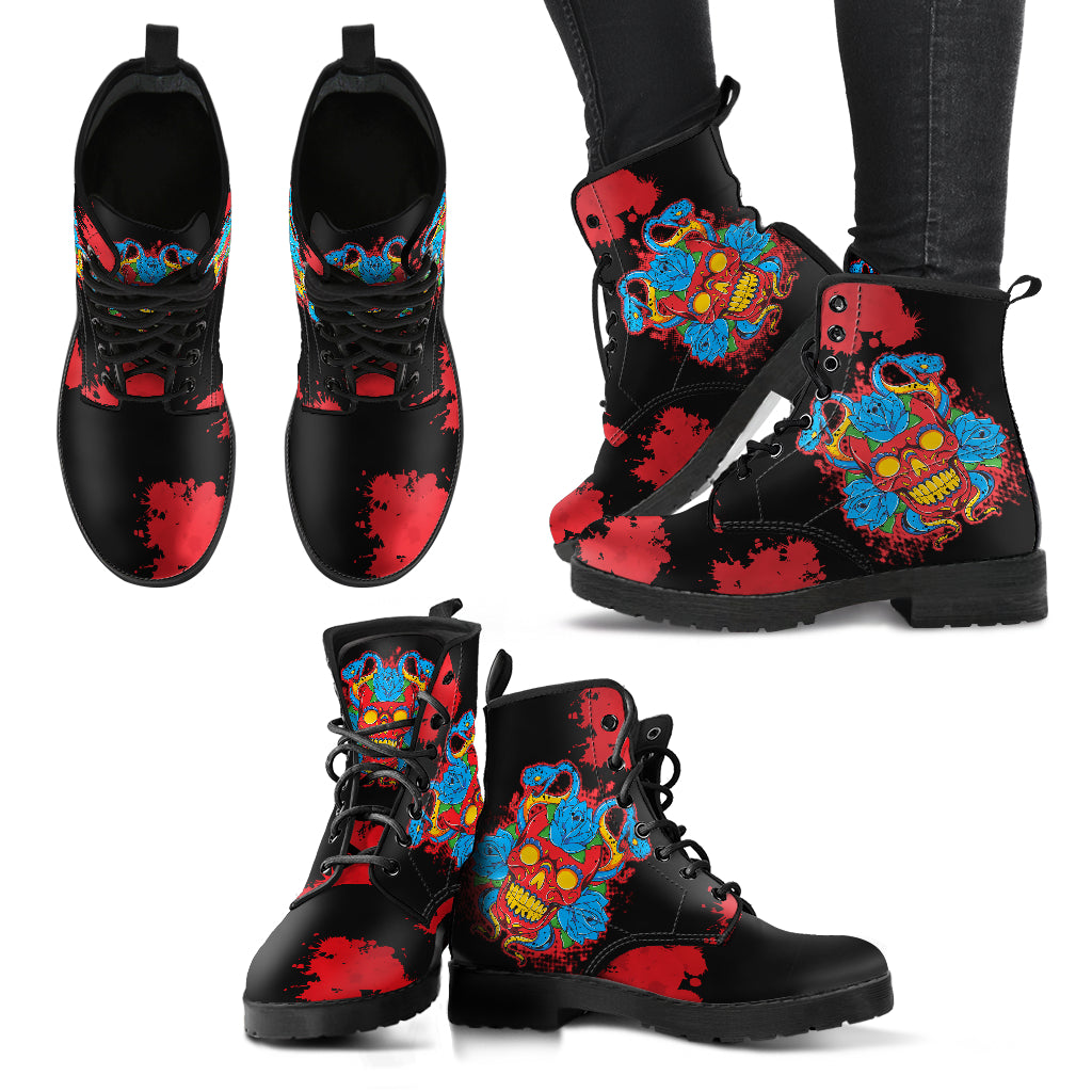 Skull Splatter Women's Boots