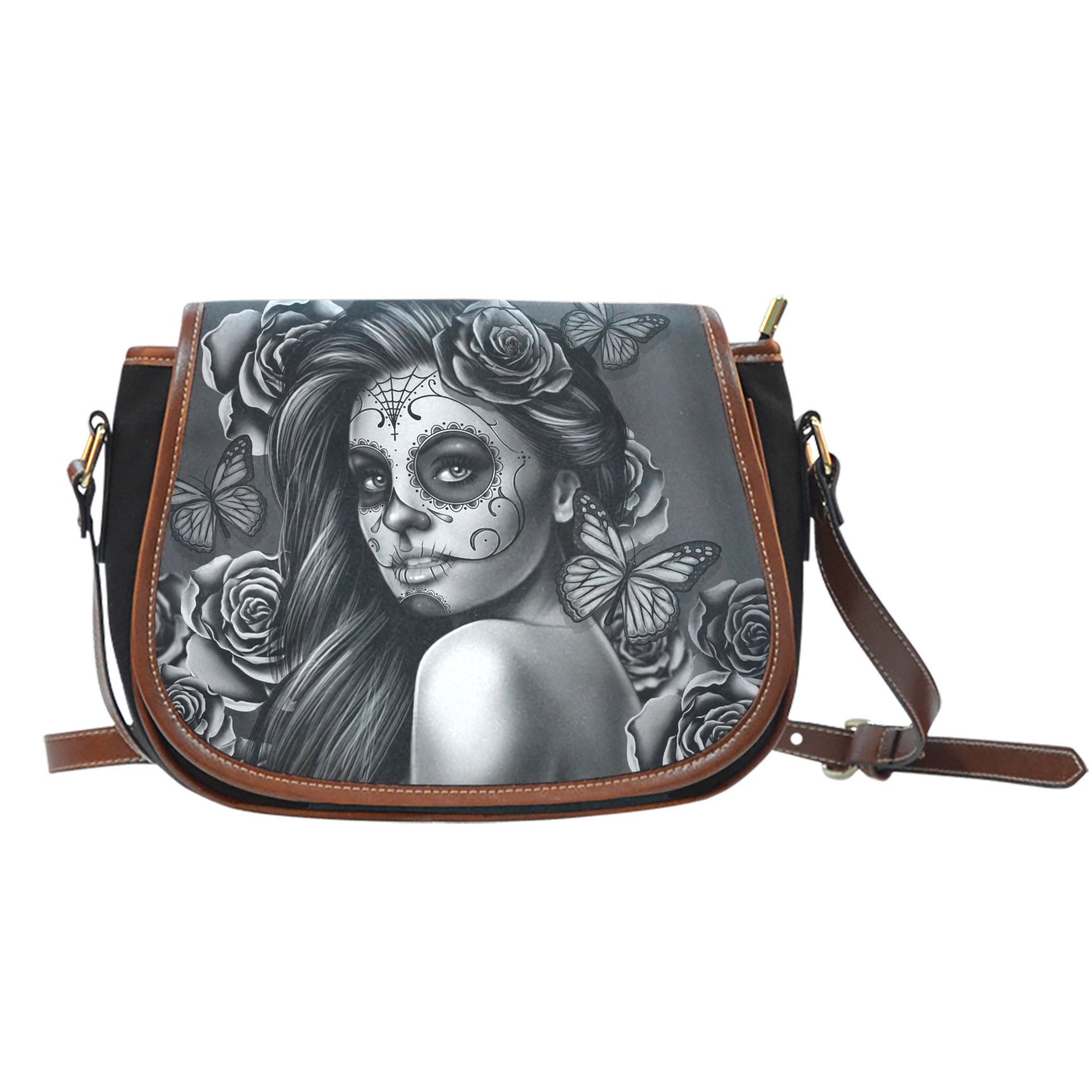 Saddle Bag Calavera (Gray)