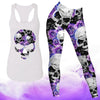 Purple Roses Skull Outfit