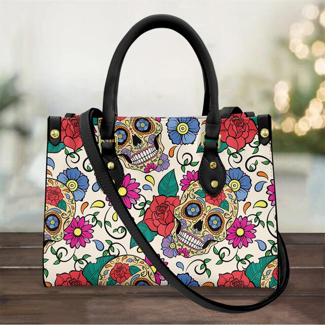 Just Love Skulls Shoulder Handbag - Special Sugar Skull Edition