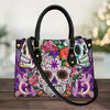 Just Love Skulls Shoulder Handbag - Purple Sugar Skull Edition