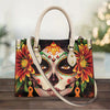 Just Love Skulls Shoulder Handbag - Orange Flower Edition