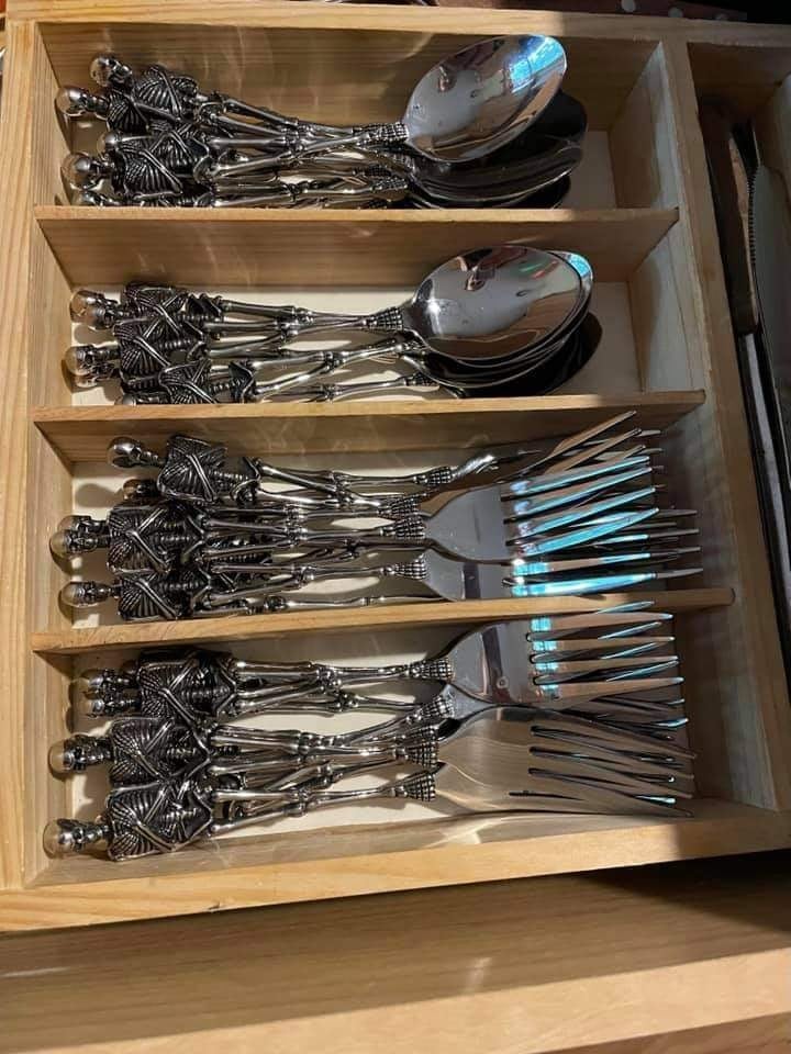 Stainless Steel Skeleton Flatware