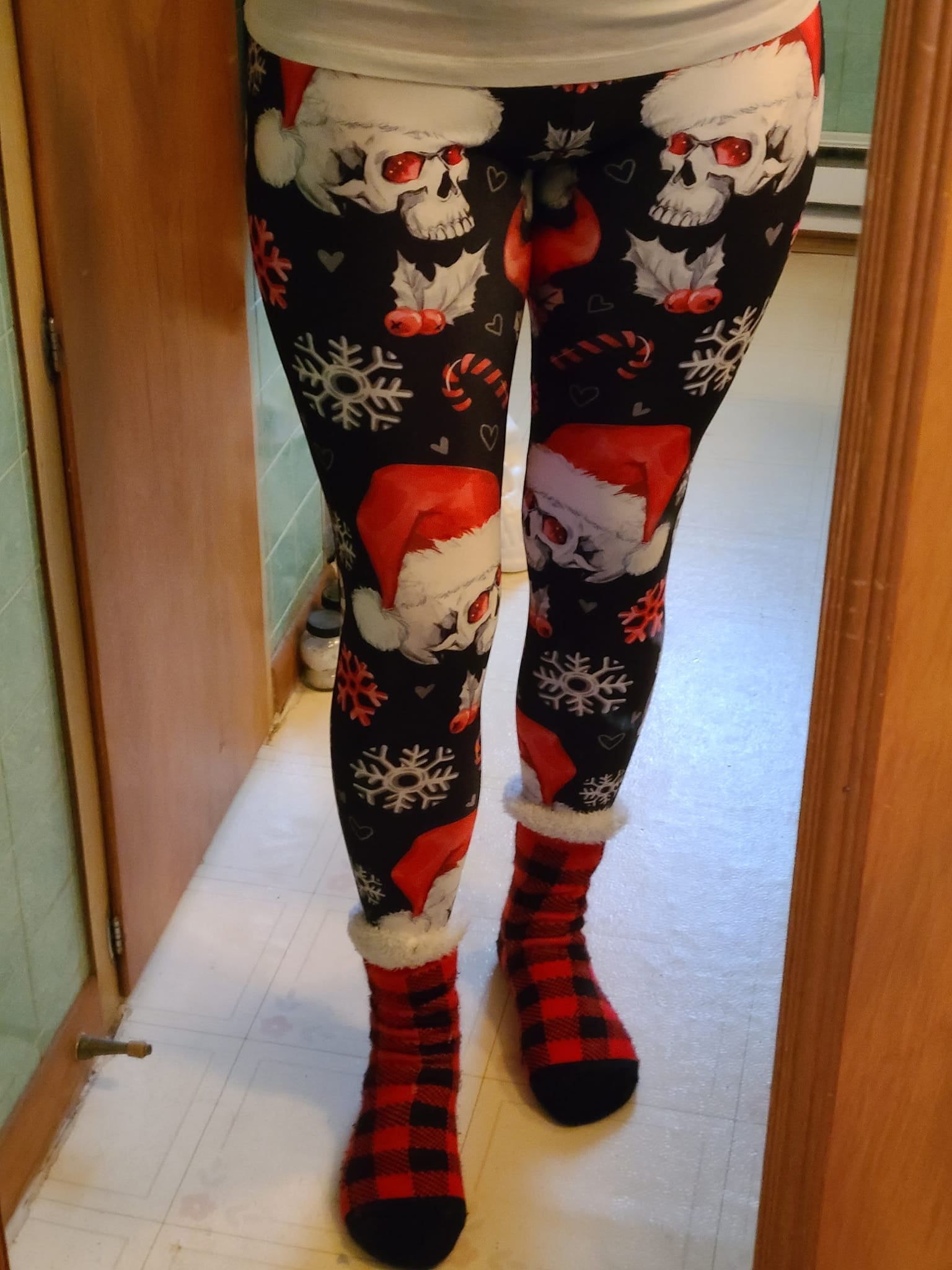 Just Love Skulls Xmas Leggings