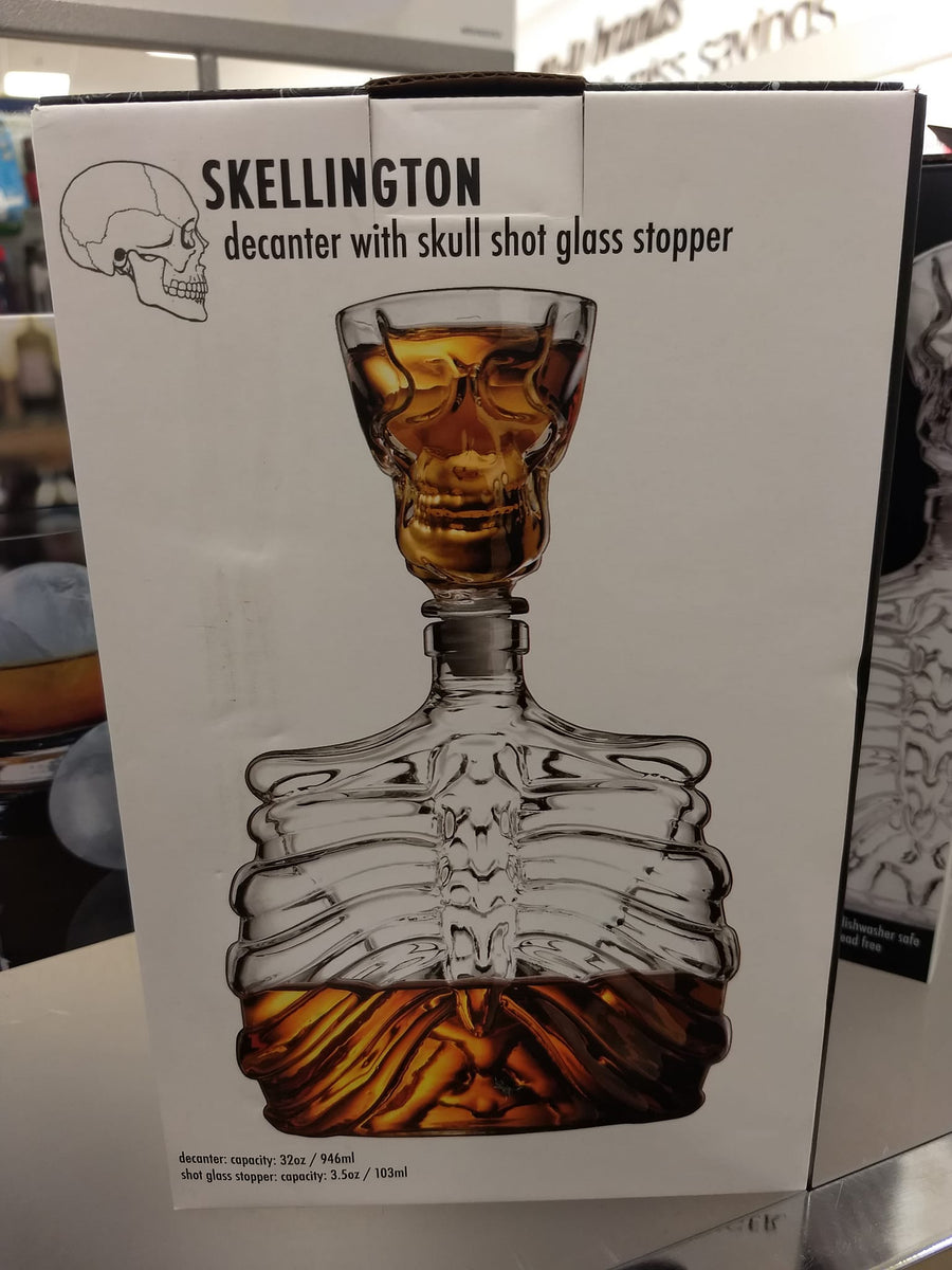 Just Love Skulls Skellington Decanter