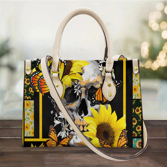 Just Love Skulls Shoulder Handbag - Butterfly Edition
