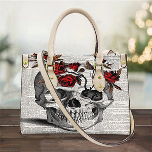 Just Love Skulls Shoulder Handbag - Rose Skull Edition