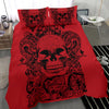 Luxury Red Skull Bedding