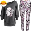 Grey Floral Skulls & Roses Outfit