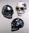 Just Love Skulls Black & White Ornaments